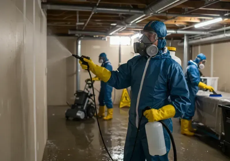 Basement Sanitization and Antimicrobial Treatment process in Sharp County, AR