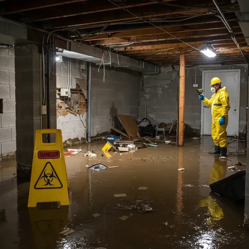 Flooded Basement Electrical Hazard in Sharp County, AR Property